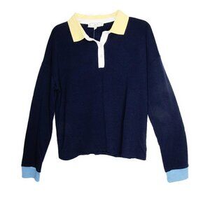 Hippie Rose - Color Block Long Sleeve Top - XL